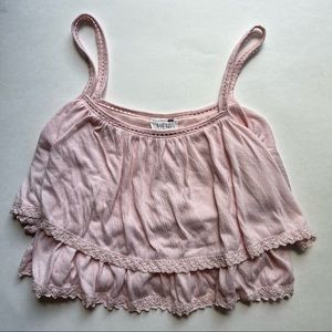 PacSun L.A. Hearts Ruffle Tiered Crop Top